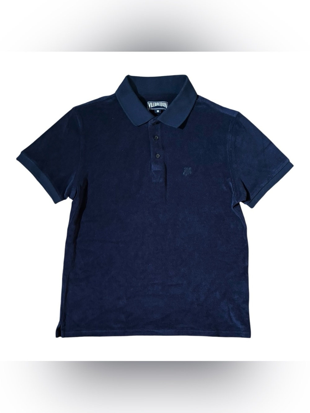 Vilebrequin Phoenix Towelling French Terry Polo Shirt Navy